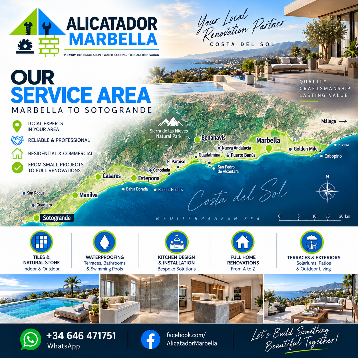 Alicatador Marbella service area from Marbella to Sotogrande